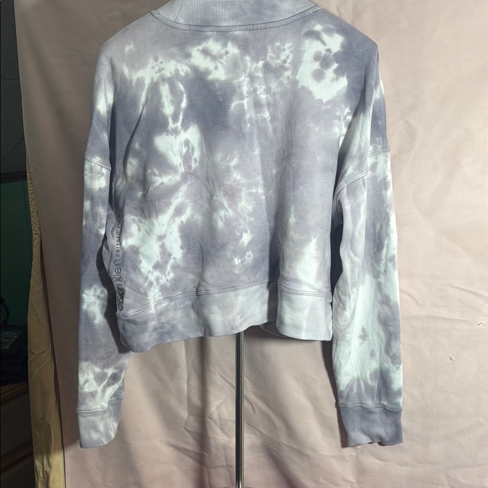 Calvin Klein Women's Gray Tie-Dye Top - Picture 5 of 5